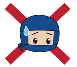 Ninja boy in training sticker #11665983