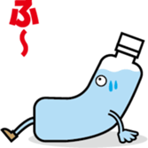 A plastic bottle sticker #11666268