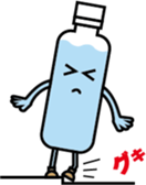 A plastic bottle sticker #11666273