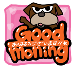 Pretty reaction Pug dog3 sticker #11666664