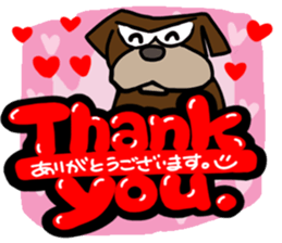 Pretty reaction Pug dog3 sticker #11666666