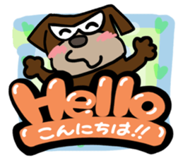 Pretty reaction Pug dog3 sticker #11666671