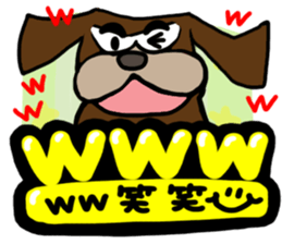 Pretty reaction Pug dog3 sticker #11666676