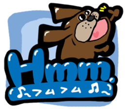 Pretty reaction Pug dog3 sticker #11666678