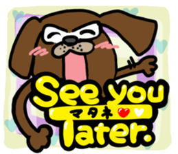 Pretty reaction Pug dog3 sticker #11666683