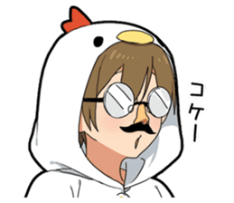 Glasses Two-boys sticker #11666898