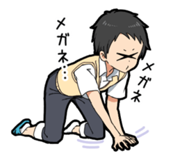 Glasses Two-boys sticker #11666902