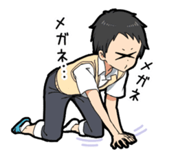 Glasses Two-boys sticker #11666902