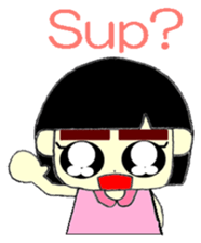 KAWAII LOVELY Thick Eyebrows sticker #11668904