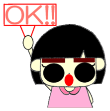 KAWAII LOVELY Thick Eyebrows sticker #11668905