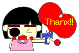 KAWAII LOVELY Thick Eyebrows sticker #11668906