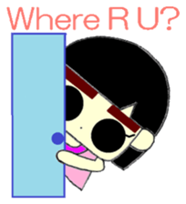 KAWAII LOVELY Thick Eyebrows sticker #11668909