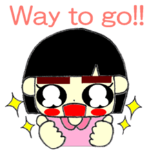 KAWAII LOVELY Thick Eyebrows sticker #11668911