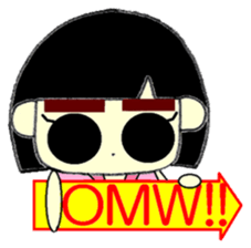 KAWAII LOVELY Thick Eyebrows sticker #11668914