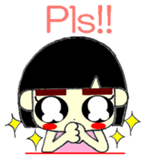 KAWAII LOVELY Thick Eyebrows sticker #11668915