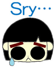 KAWAII LOVELY Thick Eyebrows sticker #11668916