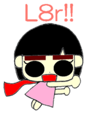 KAWAII LOVELY Thick Eyebrows sticker #11668918