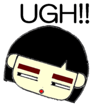 KAWAII LOVELY Thick Eyebrows sticker #11668923