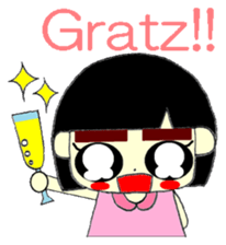 KAWAII LOVELY Thick Eyebrows sticker #11668928