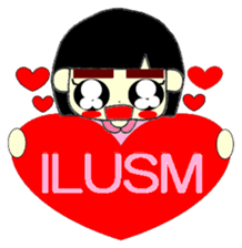 KAWAII LOVELY Thick Eyebrows sticker #11668929