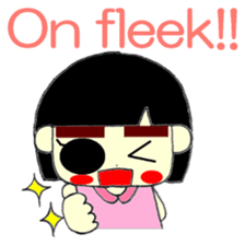 KAWAII LOVELY Thick Eyebrows sticker #11668930