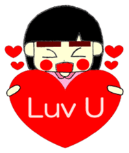 KAWAII LOVELY Thick Eyebrows sticker #11668931