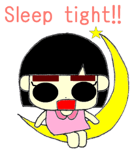 KAWAII LOVELY Thick Eyebrows sticker #11668936