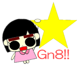 KAWAII LOVELY Thick Eyebrows sticker #11668937