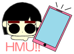 KAWAII LOVELY Thick Eyebrows sticker #11668939