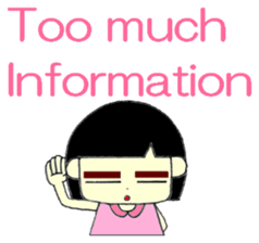 KAWAII LOVELY Thick Eyebrows sticker #11668940