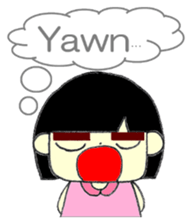 KAWAII LOVELY Thick Eyebrows sticker #11668941