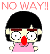 KAWAII LOVELY Thick Eyebrows sticker #11668942