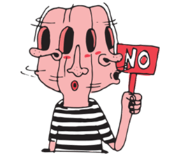 Yellow punk sticker #11669707