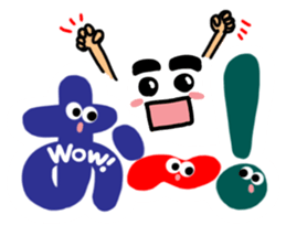 Reaction of the pretty character1. sticker #11670007