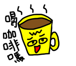 white generation of three hair sticker #11670128