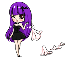 Violin Night Party Girl sticker #11670590