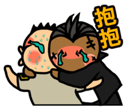 The Godfather and His Dog sticker #11671811