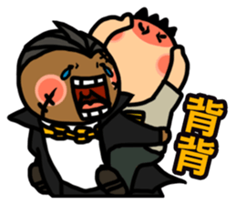 The Godfather and His Dog sticker #11671813