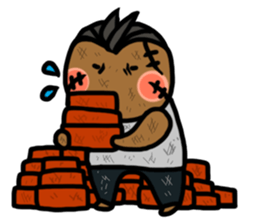 The Godfather and His Dog sticker #11671817