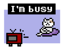 Dot Cat -NekoBraver Lv.0 - sticker #11672506