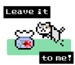 Dot Cat -NekoBraver Lv.0 - sticker #11672509