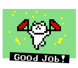 Dot Cat -NekoBraver Lv.0 - sticker #11672514