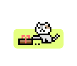Dot Cat -NekoBraver Lv.0 - sticker #11672536