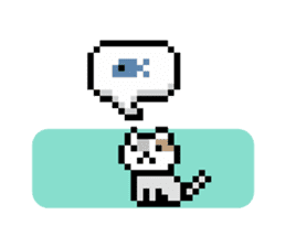 Dot Cat -NekoBraver Lv.0 - sticker #11672537