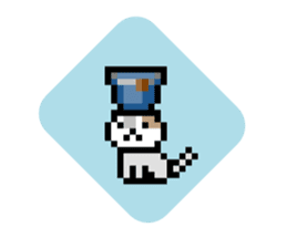 Dot Cat -NekoBraver Lv.0 - sticker #11672539