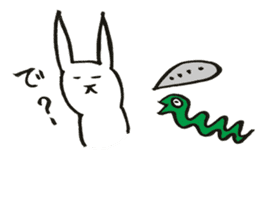 Japanese Rabbit to the reply sticker #11672584