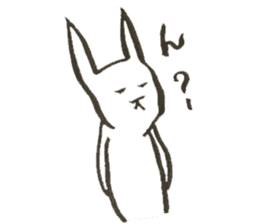 Japanese Rabbit to the reply sticker #11672610