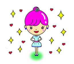 Dumplings hair's girls sticker #11673000