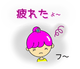 Dumplings hair's girls sticker #11673007