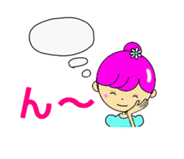 Dumplings hair's girls sticker #11673015